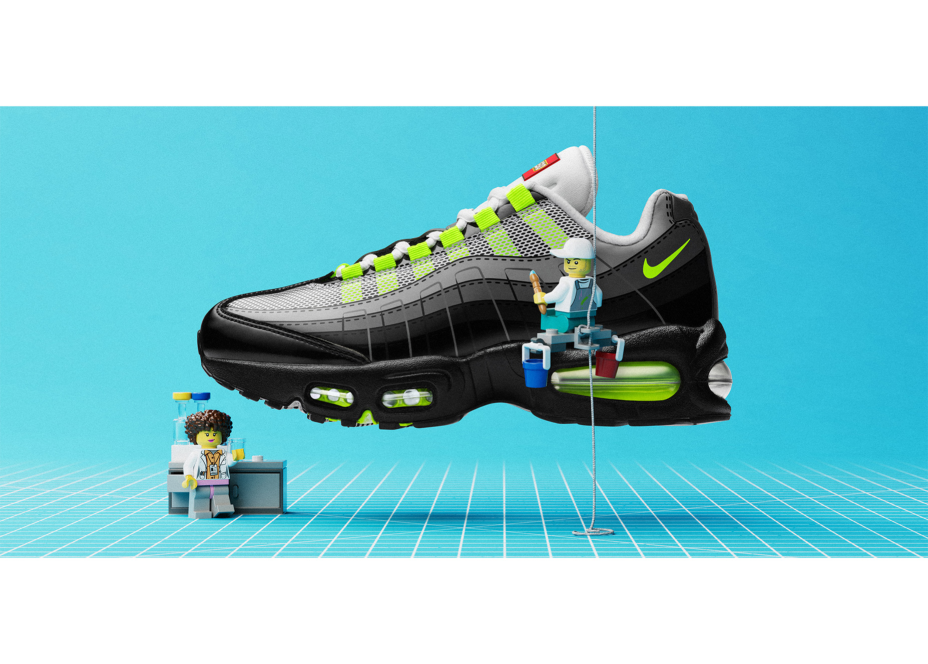 Nike x LEGO®系列Air Max 95：经典遇上玩趣，好穿好看又好玩！
