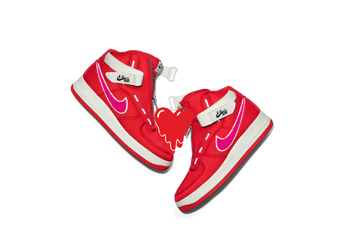 献给白色情人节:Nike Air Force 1 x Emotionally Unavailable