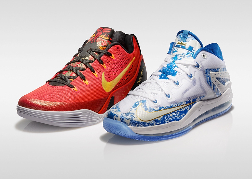 Nike籃球推出中國版Max LeBron XI Low China Pack及 Kobe IX China Pack