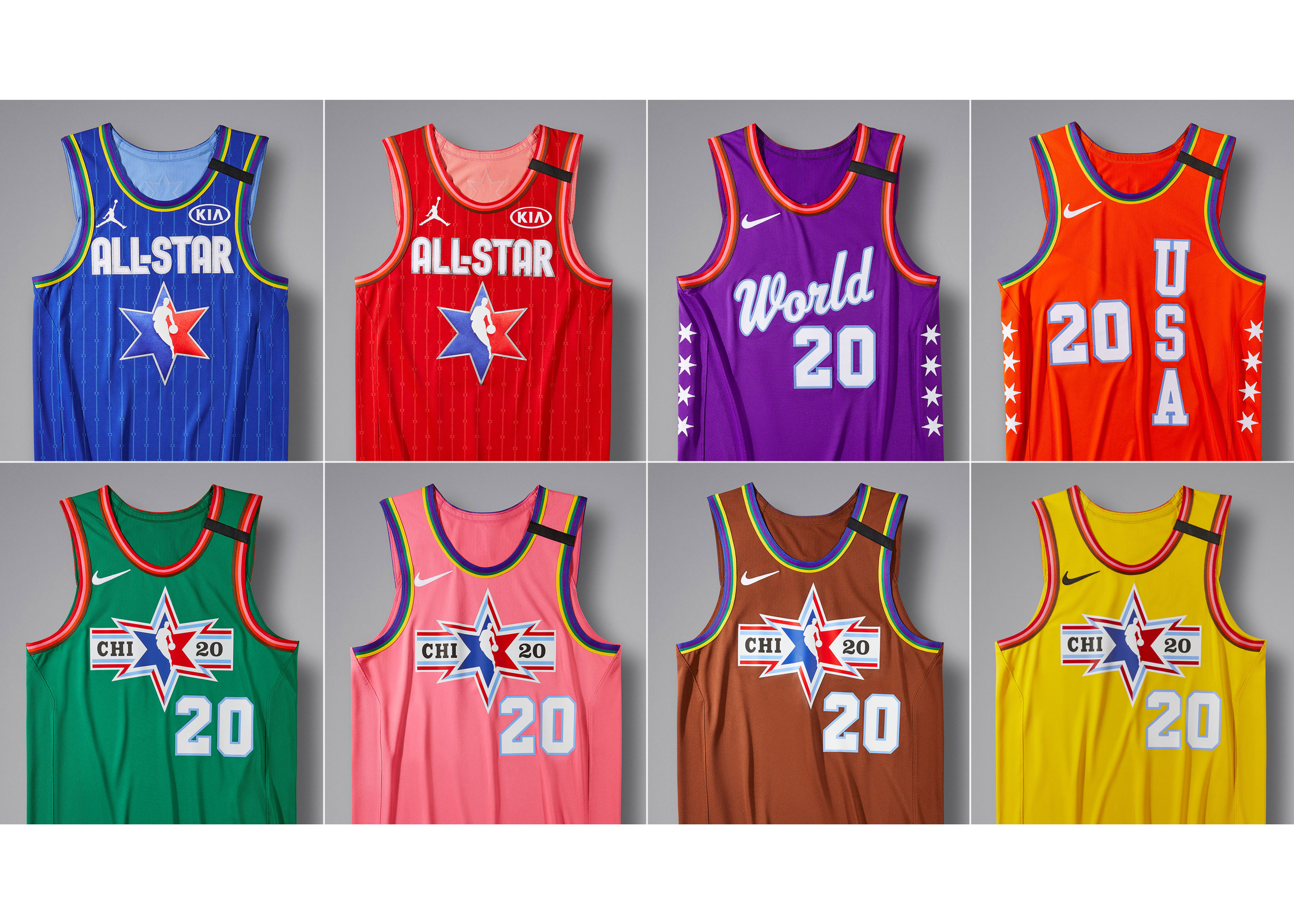 2020 NBA全明星賽球衣向Kobe Bryant、Gianna Bryant及其他罹難者致敬